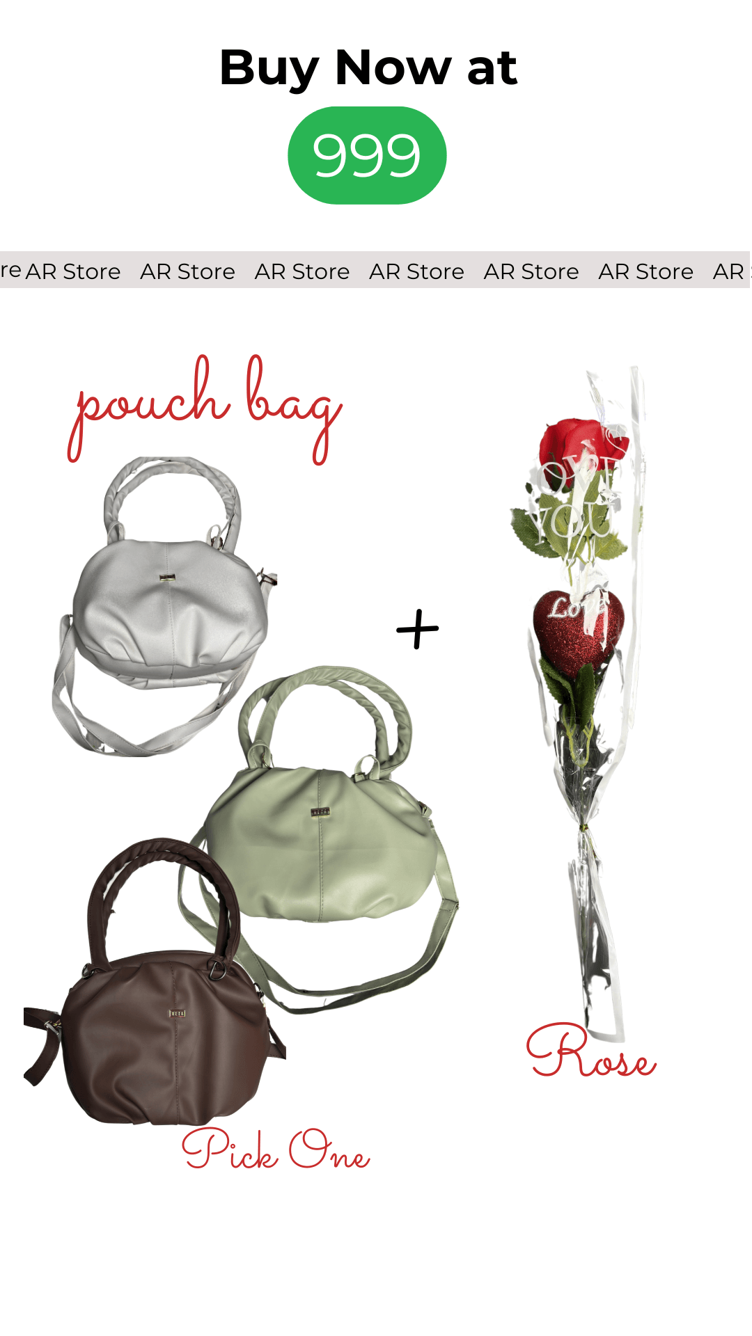 Valentine's Queen Bag + Rose